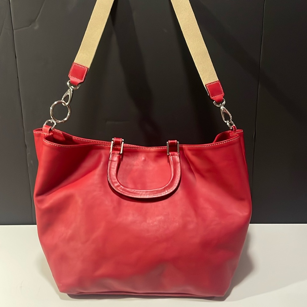 LAURENT EFFEL Red Tote Bag